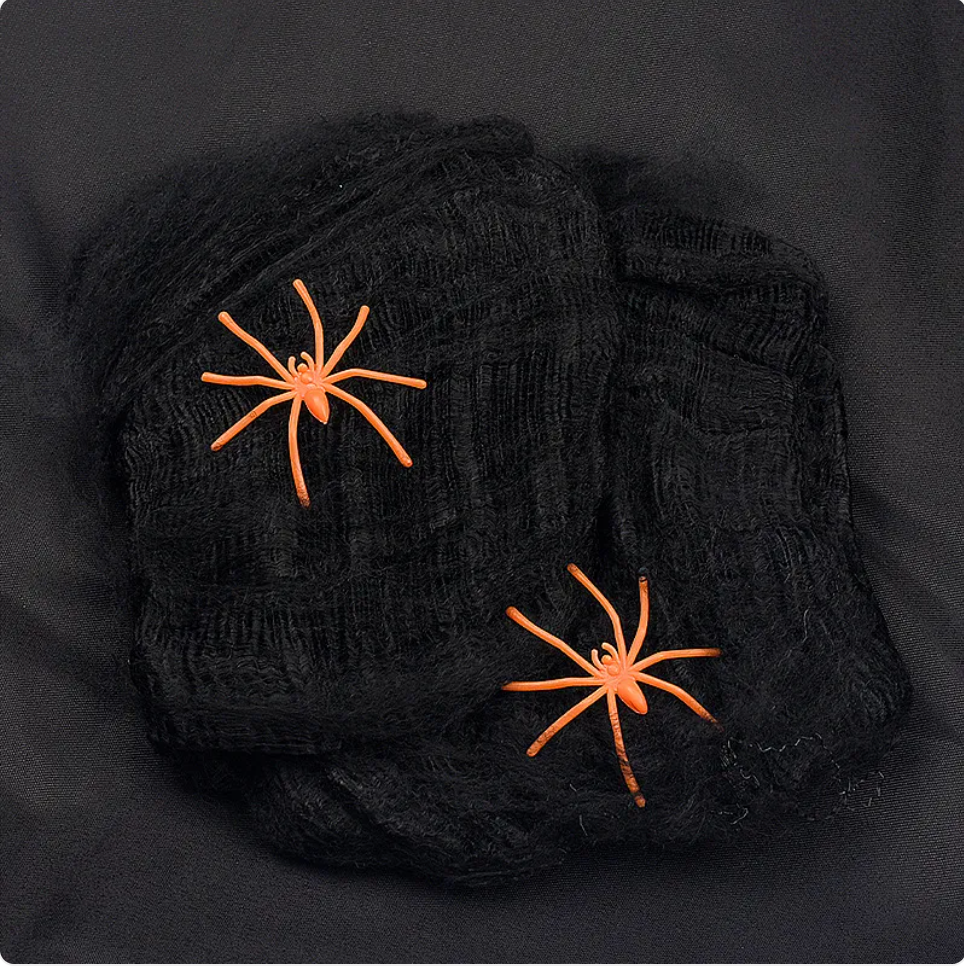 Halloween Spider Web Cotton Decoration for Haunted House & Party