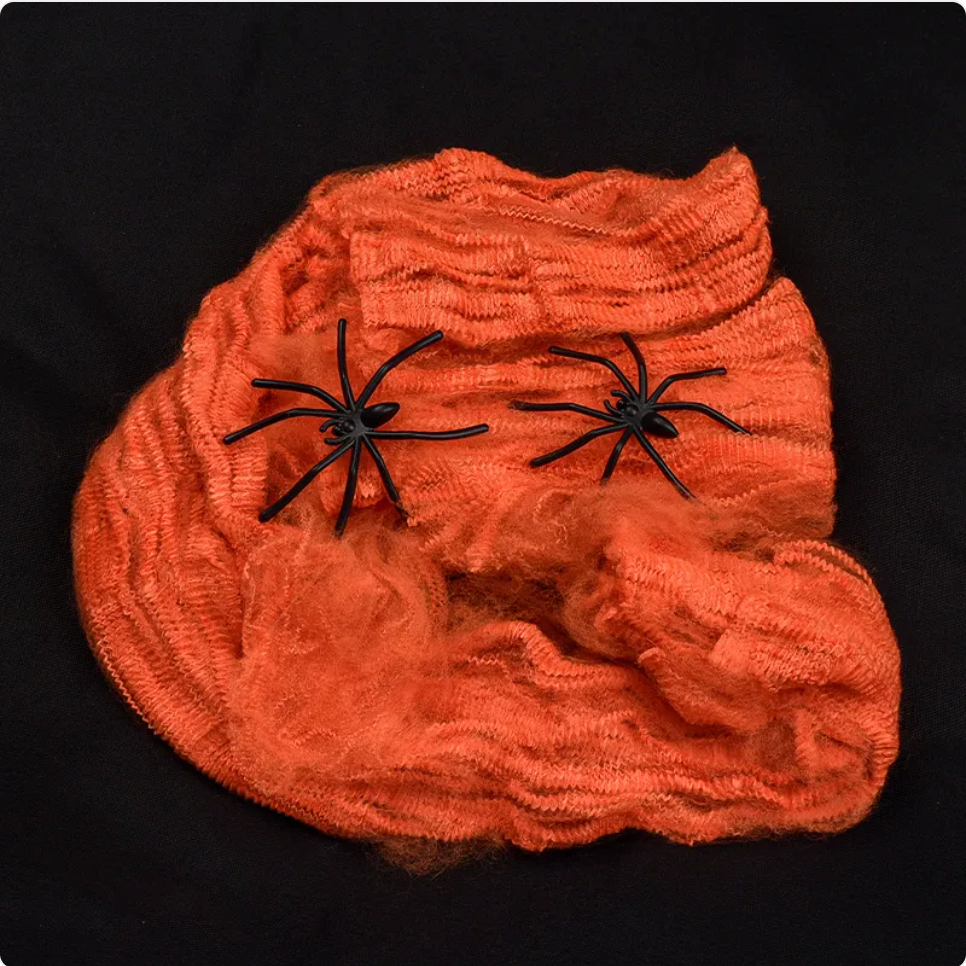 Halloween Spider Web Cotton Decoration for Haunted House & Party