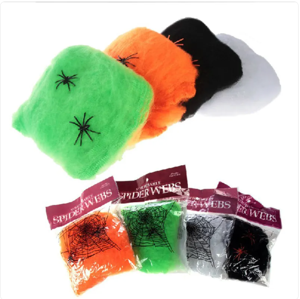 Halloween Spider Web Cotton Decoration for Haunted House & Party