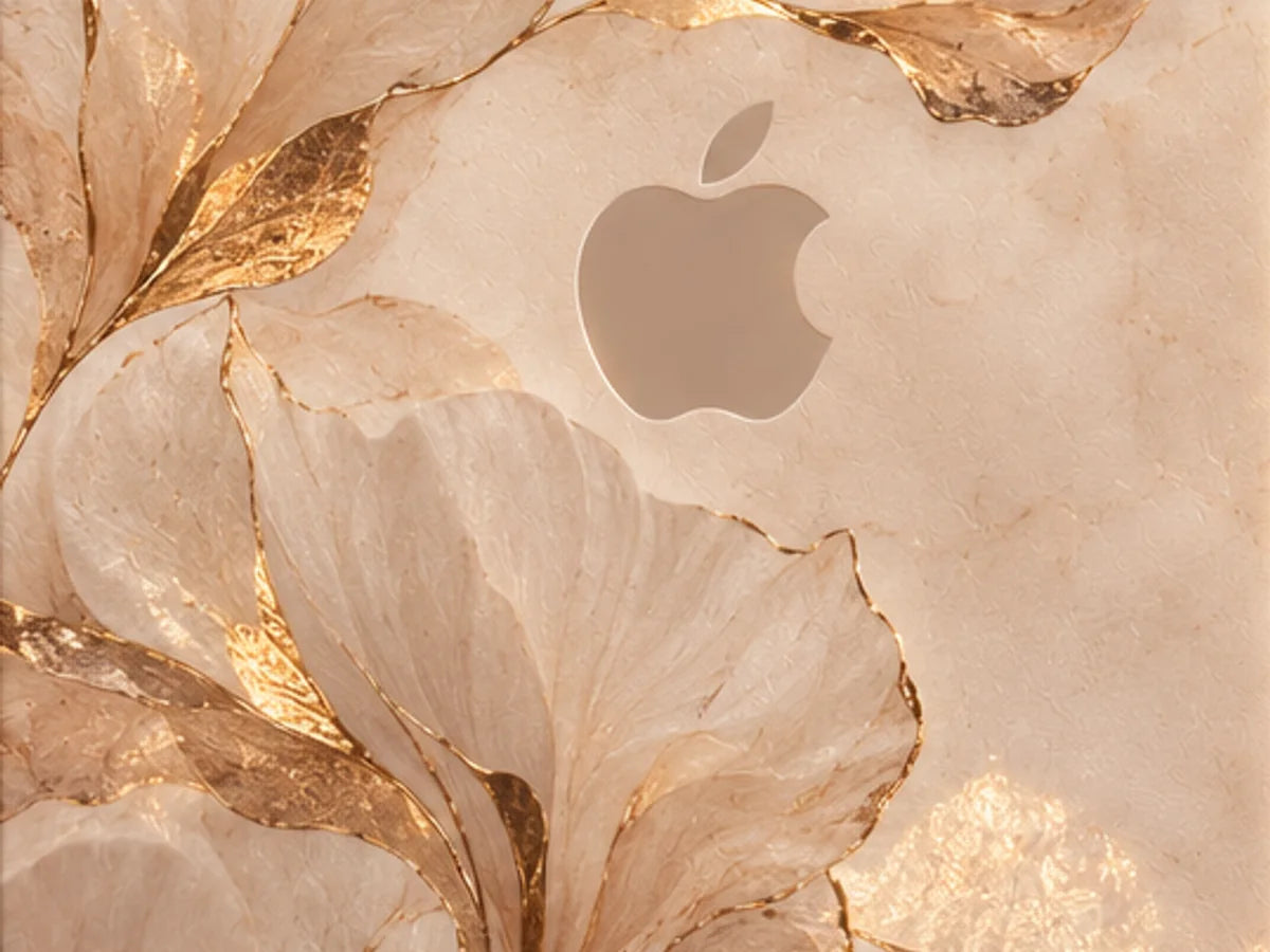 Silk Dune iPhone Duo case in Oat, the print up close
